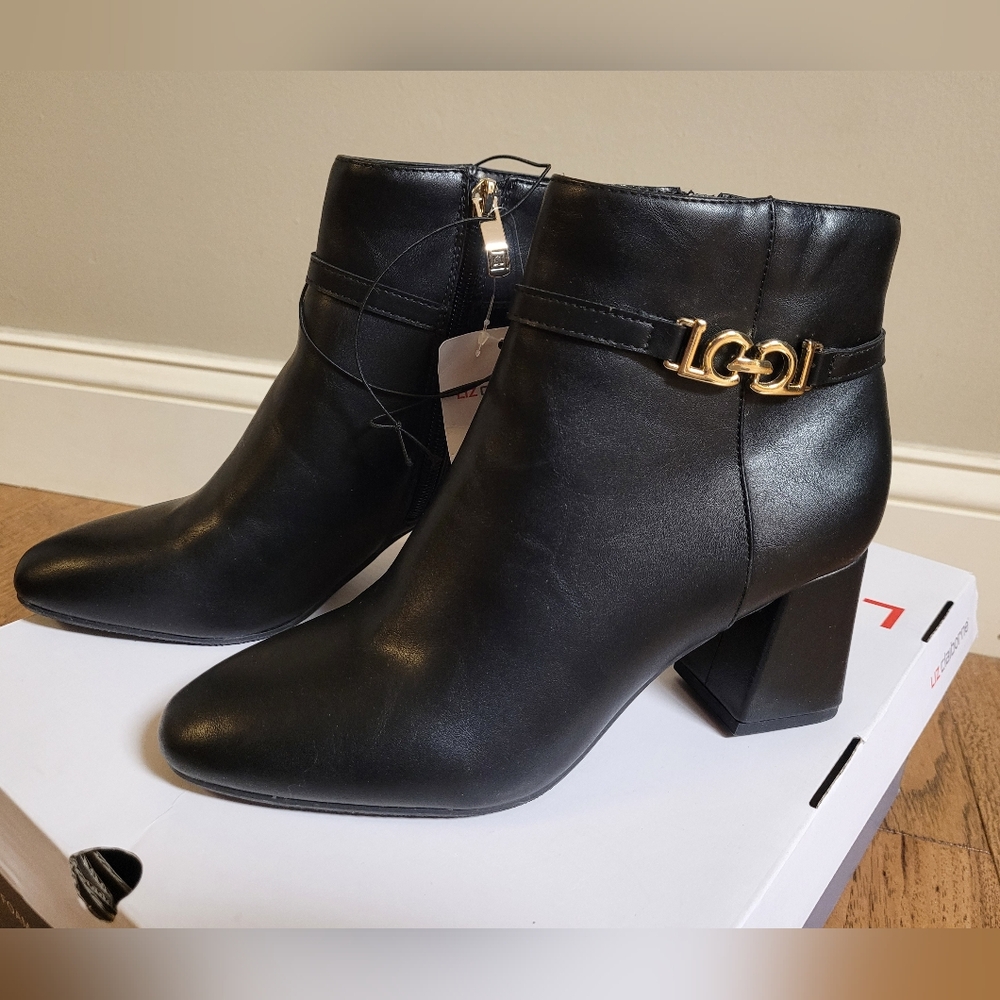 Liz Claiborne Monte Black Boots Size 6.5m